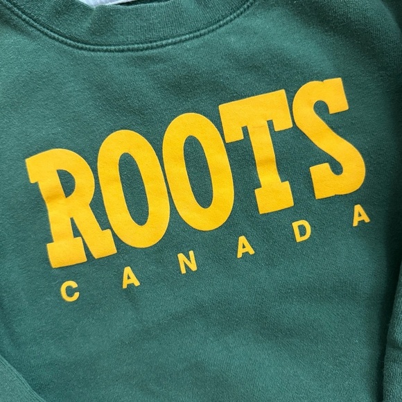 Roots Canada Kids Retro Vintage-Style Sweatshirt - Size 5T - Green & Yellow - Picture 5 of 7